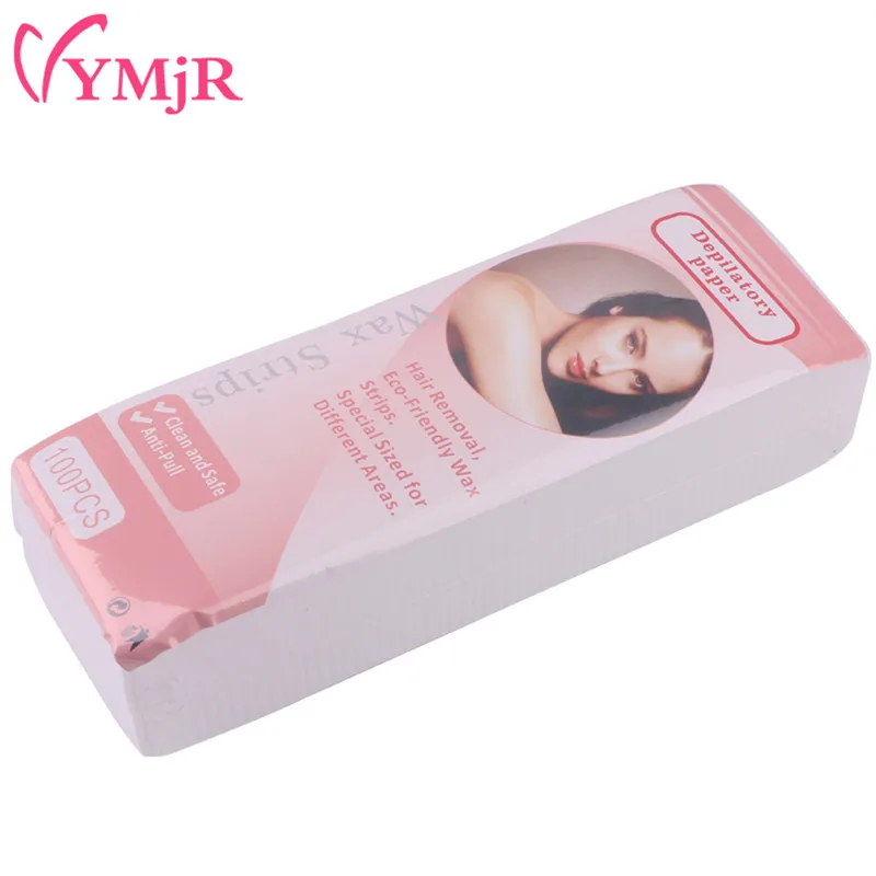 YMJR одноразовая восковая лента для удаления волос Бумага депиляции 100 шт.