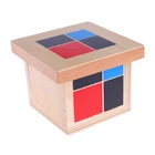 Обучающая детская алгебра для раннего обучения по системе Монтессори, набор биномиальных кубиков, деревянная игрушка