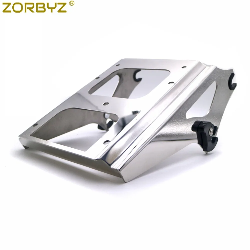 ZORBYZ мотоцикл хром два вверх турпакет пакет крепление багажная стойка для Harley Road King Street Glide 2009-2013
