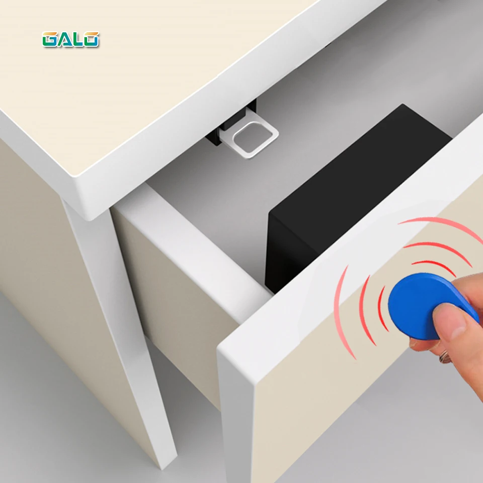 

Умный электронный замок без отверстий, невидимый скрытый дверной замок RFID для мебели, для ящиков/шкафов с датчиком