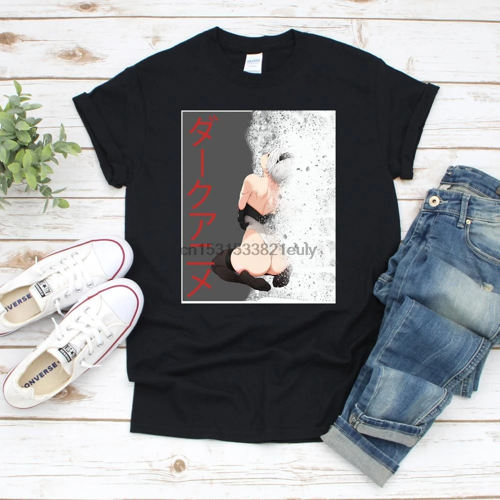 Рубашка в стиле хентай темная аниме рубашка манга Хентай дизайн сексуальная