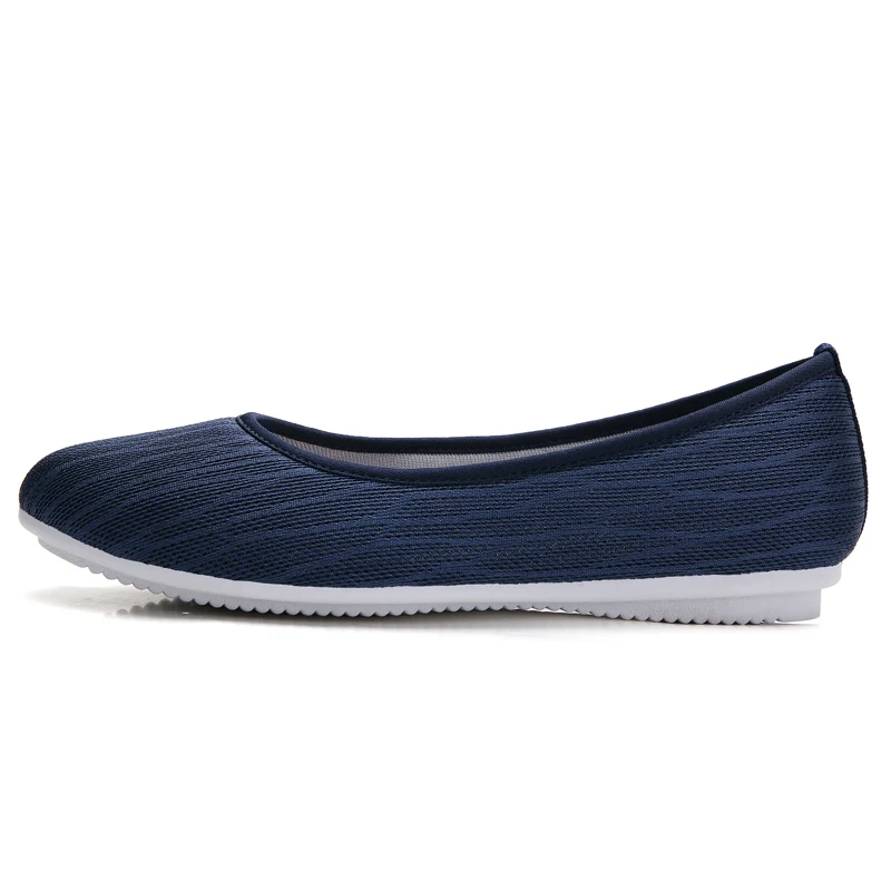 Туфли женские сетчатые на плоской подошве дышащие удобные лоферы Повседневная