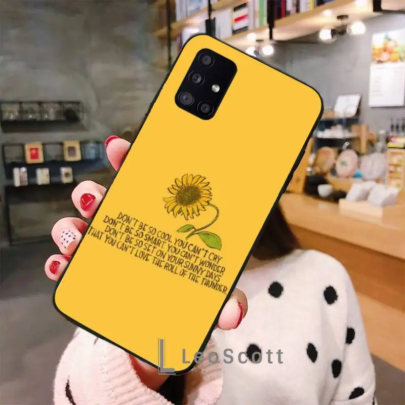 

daisy yellow sunflower flower Phone Cases For Samsung A50 A51 A71 A31 A21S S8 S9 S10 S20 S21 Plus Fe Ultra 4G 5G