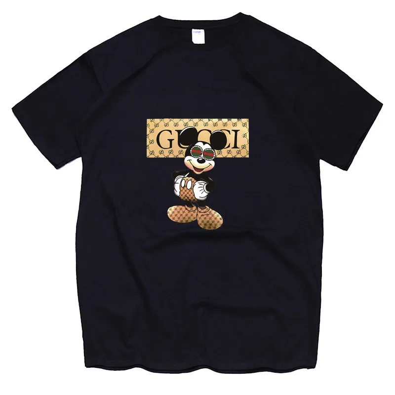 

Women Cartoon Mouse Print Tshirt Casual T-shirt Summer Fashion Short Sleeved Brand Graphics Harajuku Top Tees Female Clothing
