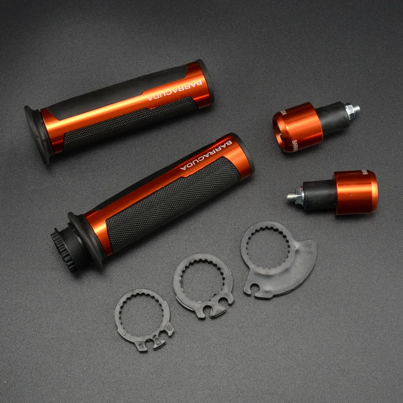 Orange Рукоятки на руль мотоцикла 22 мм гоночного мотора для bajaj донар 400 ducati monster 1200 suzuki gsx s750 kawasaki kx250f - Цвет: Orange
