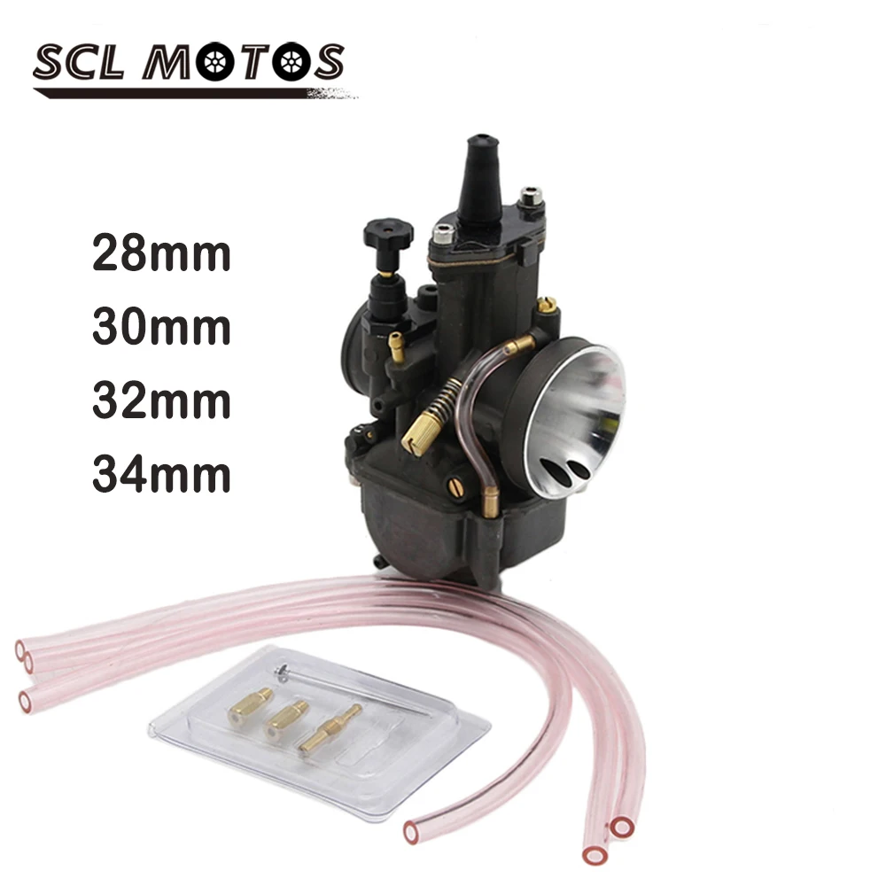 

SCL MOTOS Motorcycle PWK Keihin 28 30 32 34mm Carburetor Carburador With Power Jets Motorbike Accessories