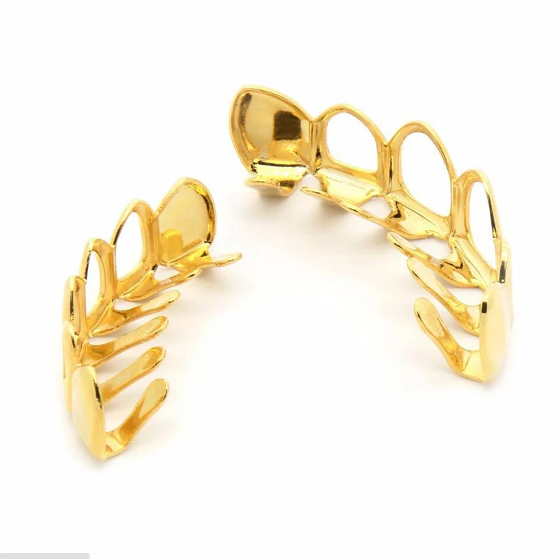 Золотистый цвет новинка под заказ в стиле рок хип хоп полые с открытым лицом