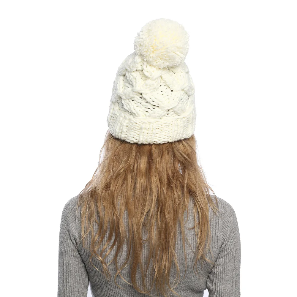 Skullies Beanies зимняя женская шапка теплая вязаная теплая шапка теплая шерстяная шапка для отдыха модные утолщенные зимние шапки