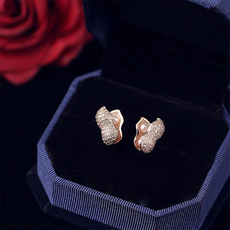 Роскошные знаменитые дизайнерские арахисовые серьги арахиса изысканные женские