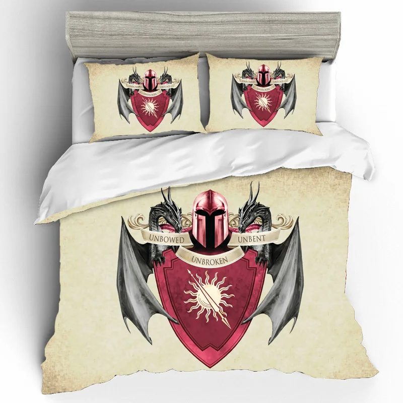 Game Of Thrones King Size Bedding Sets Duvet Cover Bed Sheets And Pillowcases Bed Linen Bedding Set Home Textile Dropshipping