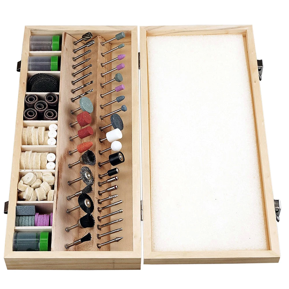 

Grinding Head Suit Rotary Tool Kit Mini Electric Drill Portable Grinding Head Suit Hoisting Mill Accessories 228PCS NEW