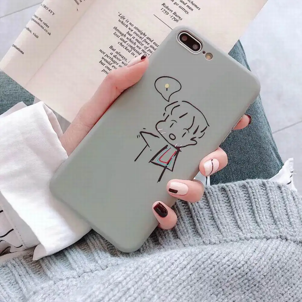 TPU чехол для телефона противоударный защитный с новым дизайном совместимый