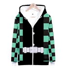 Demon Slayer Косплей камадо танджиро камадо незуко толстовка с капюшоном на молнии с 3D-принтом