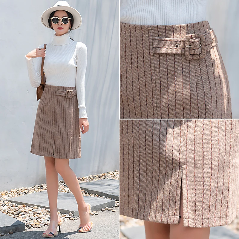 Женская повседневная сексуальная юбка F8935 Новинка осени-зимы 2019 | одежда