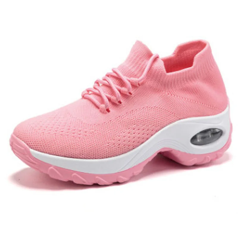 Кроссовки носки женские на шнуровке прогулочная удобная обувь повседневные