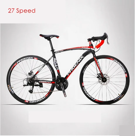 B black red Бренд 700CC 18/21/27 скоростей углеродистая сталь 52 см рамки изогнутая ручка Дорожный велосипед Открытый bicicleta велосипедные гоночный велосипед - Цвет: B black red