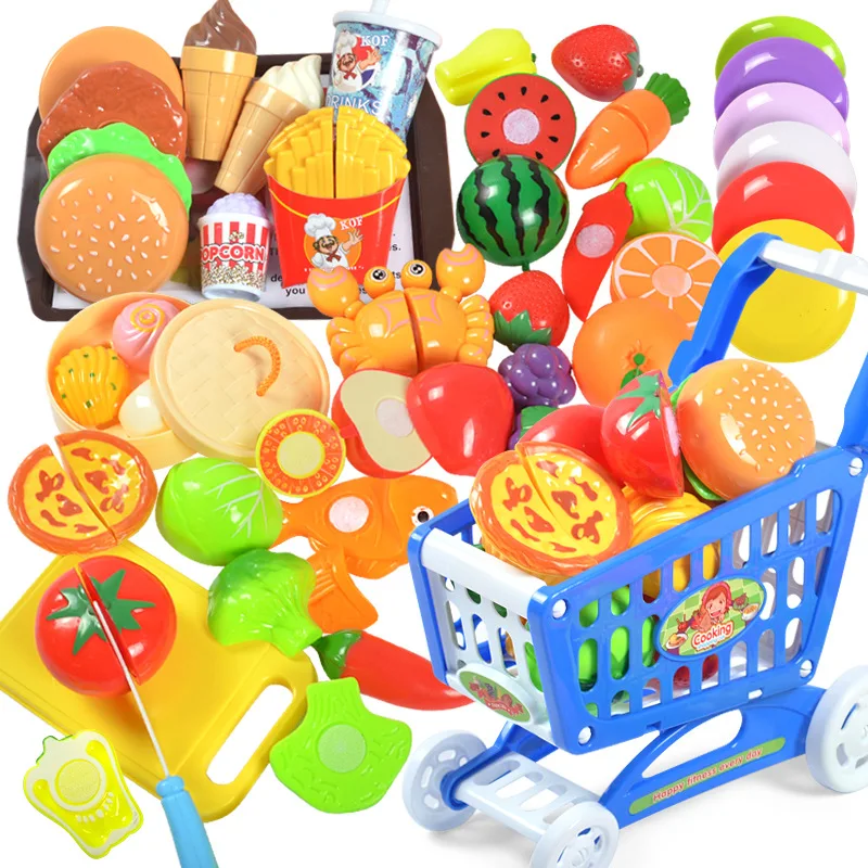 Pretend Play Plastic Food Toy Cutting Fruit Vegetable Food Pretend Play For Children