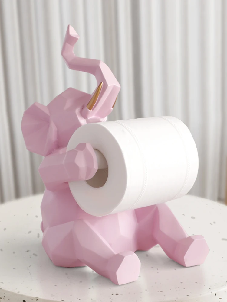 

Фигурка оленя домашний Декор статуя животного рукоделие рулон бумажный держатель стол Гостиная Офис Ресторан подвесной бумажный слон