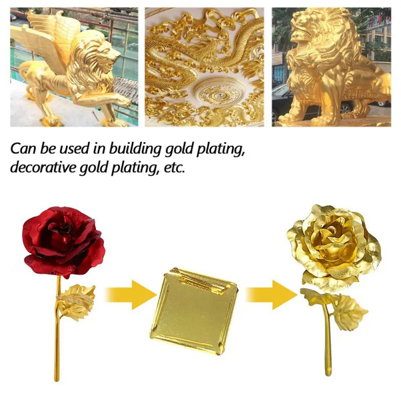 

10-100PCS/lot Gold Leaf Gold Foil Sheets for Cake Decoration Facial Mask Arts Crafts Paper Home Real Gold Foil Gilding
