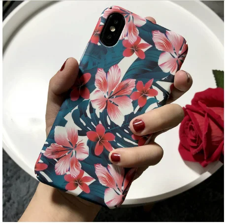 15 GIMFUN Роскошный Ретро чехол для телефона с цветочным рисунком для Iphone 11 Pro Max жесткий пластиковый чехол для IPhone Xr X Xsmax 7 8 6 Plus - Цвет: 15