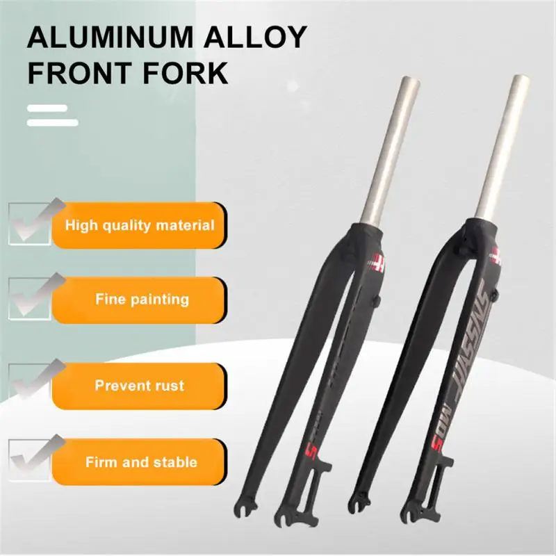 

Bicycle Hard Fork haped Pure Disc Brake Mountain Bike Bicycle Fork Aluminum Alloy 26/27.5/29inch