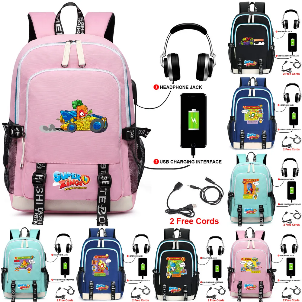 

Children Super Zings Backpack Women Men Superzings School Bookbag Kids Mochila Back To School Gift