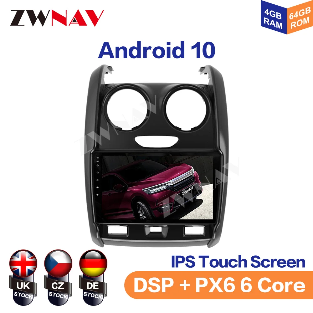 

Android 10.0 car gps navigation multimedia player For RENAULT DUSTER /Dacia Logan Sandero Xray 2 2015-2021 gps navigation radio