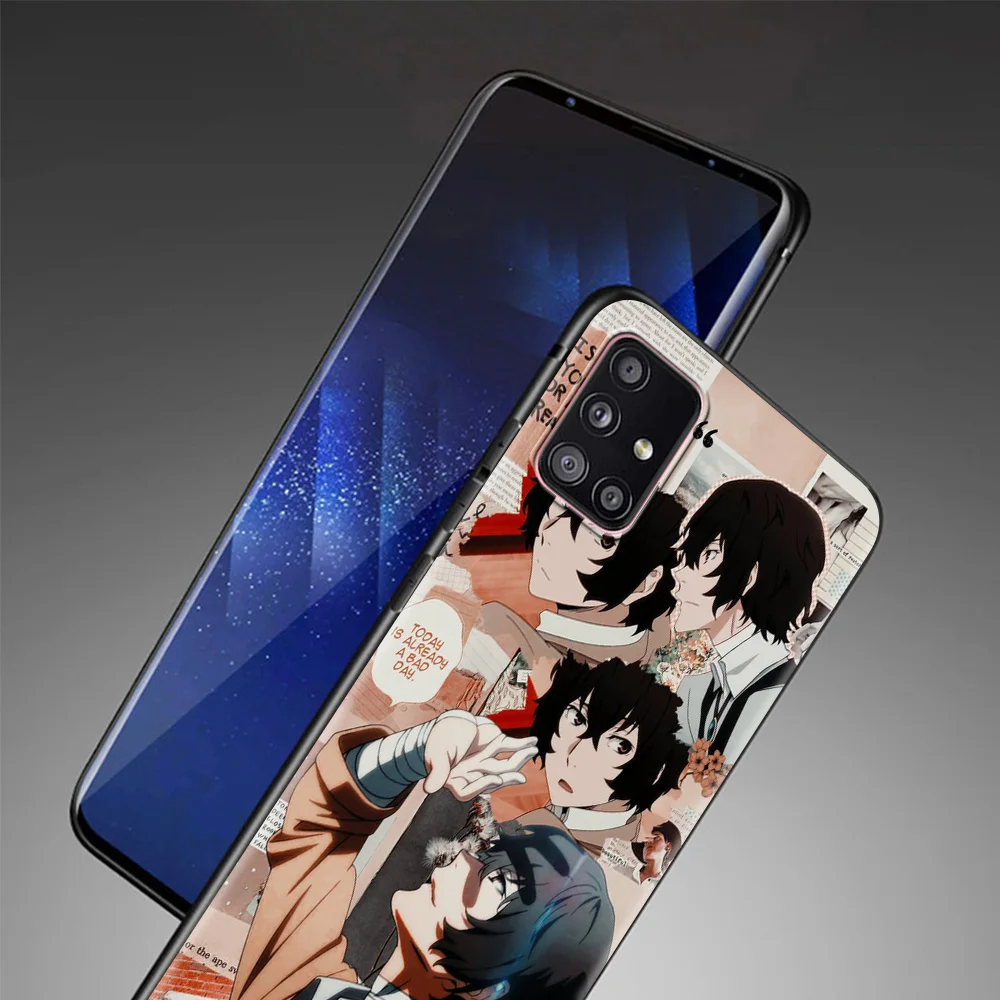 

Phone Case For Samsung Galaxy A72 A32 A42 A91 A71 A51 A41 A31 A21 Soft Cover Black Capa TPU Back Bungo Stray Dog Anime