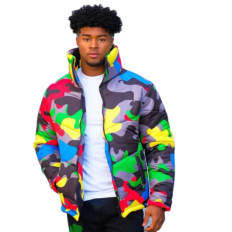 

Wholesale Best Quality Fashion Unisex Winter Snow Camo Outdoor Puffer Cropped Jackets