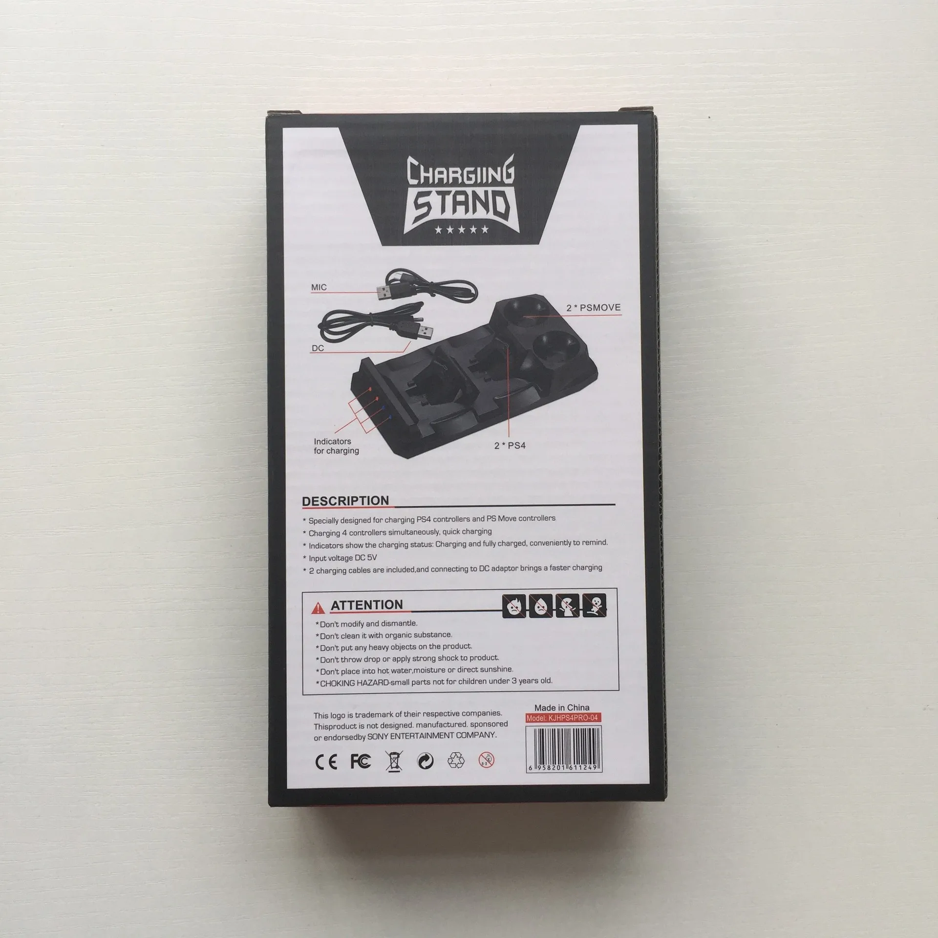 4xusb зарядная док станция для хранения охлаждающая подставка Зарядное устройство