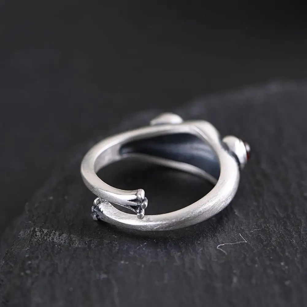 

Frog Ring Open Vintage Adjustable Animal Finger Ring Zinc Alloy Jewelry Gift