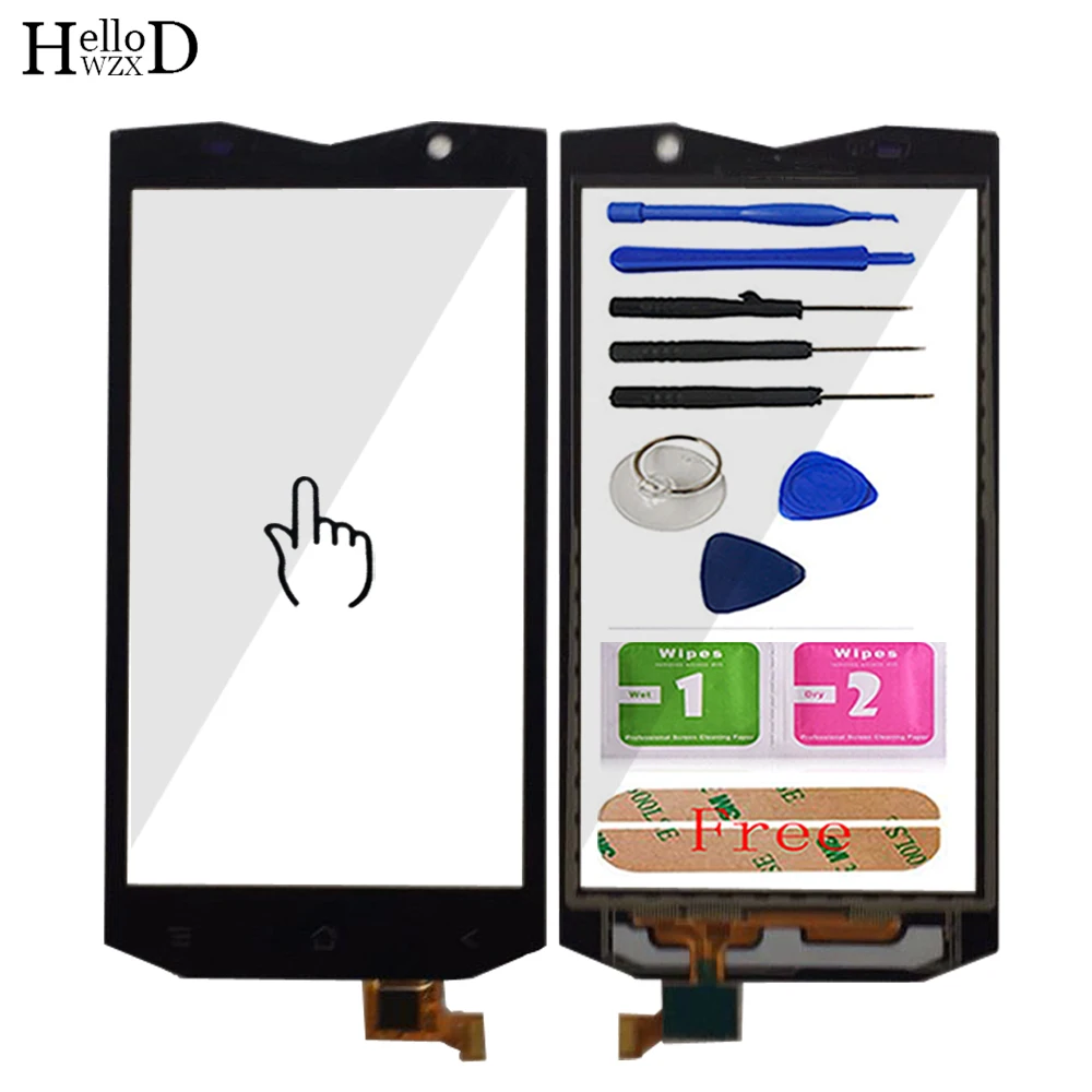 

Mobile Touch Screen Front Glass For Blackview BV8000 BV 8000 Lens Sensor Touch Screen Digitizer Panel TouchScreen Tools Adhesive