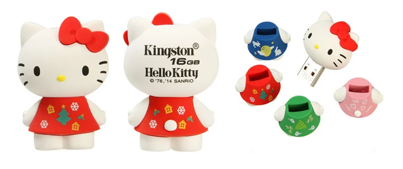 Kingston флэш-накопитель 16GB hello kitty мультяшный флеш-накопитель