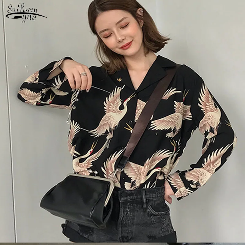 Женские топы и блузки размера плюс шифоновые свободные рубашки Harajuku винтажные