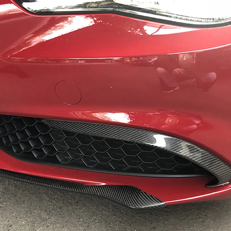 Автомобильный сетчатый ветровой нож из углеродного волокна декоративная полоса