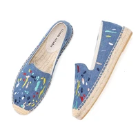2021 denim real new shoes 2019 espadrilles sapatos zapatillas mujer platform lady slippers for spring flats footwear fashion
