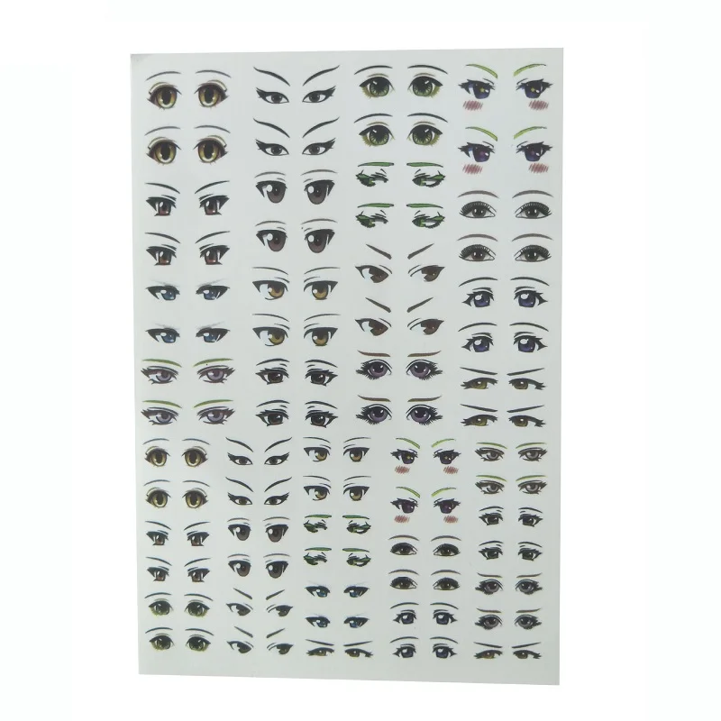 1 лист наклеек для глаз Водные Наклейки Аксессуары куклы сделай сам кукол Пастера