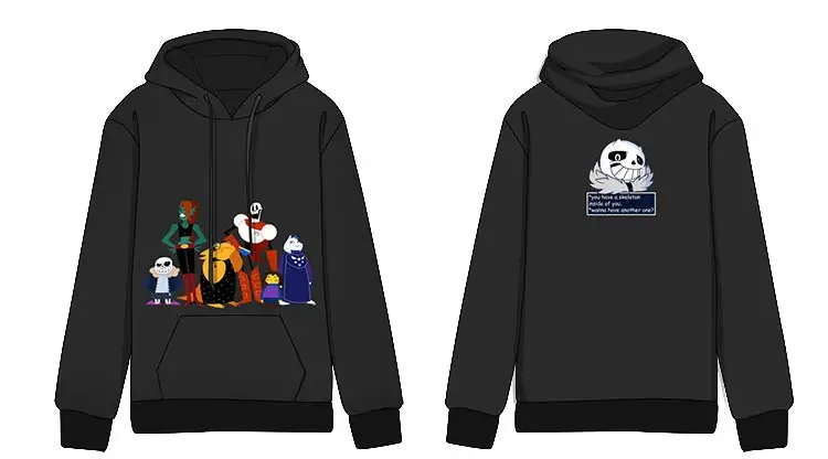 Горячая аниме undertale Хлопок Косплей толстовки Стандартный с капюшоном зимние топы унисекс Undertale sans and papyrus толстовки