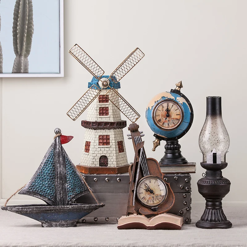 Американские ретро маленькие украшения креативные офисные для гостиной книжная