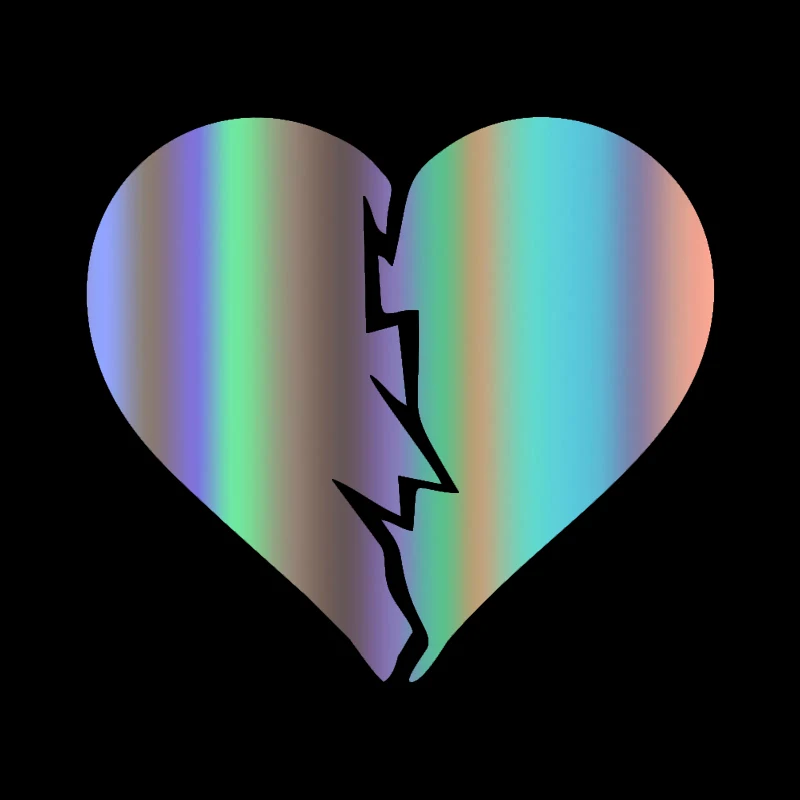 

15cmx13cm Broken heart Vinyl Car-Sticker Automobiles Motorcycles Window Bumper Laptop Vinyl Decal Decorative Goods