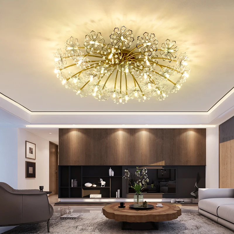 Modern Crystal Ceiling lights G4 Led star crystal wedding lighting Living Room Dining children room ceiling Lamp |