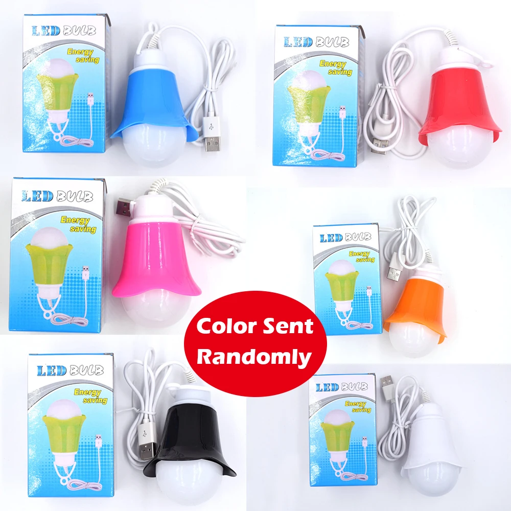 

LED Bulbs With PC Material Wide Camping Lights For Night Riding And Fishing 5W Big Power Portable Lantern Mini Body White Lamps
