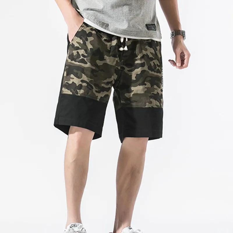 Шорты карго мужские камуфляжные до колена модные повседневные штаны в стиле