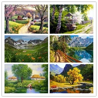 diy painting by numbers handpainted oil painting landscape picture paint drawing on canvas home decoration unique gift