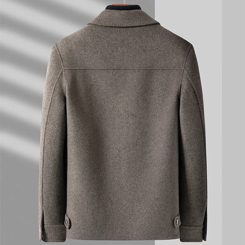 Зима 2022 мужская одежда шерстяные натуральные овечьи меховые отвороты плюшевые