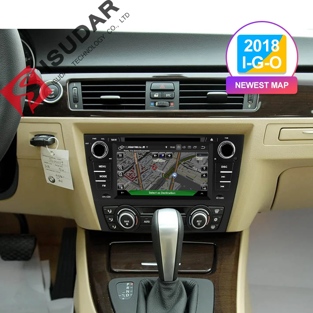 Isudar 2 Din Авто Радио Android 9 для BMW/320/328/3 серии E90/E91/E92/E93 Автомобильный мультимедийный