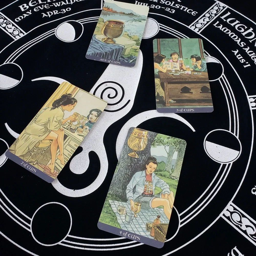 

Tarot Cards 78 Pcs Tarot of Pagan All English Tarot Board Game Tarot Deck Cards Family Gathering Playing Magic Table Board Game