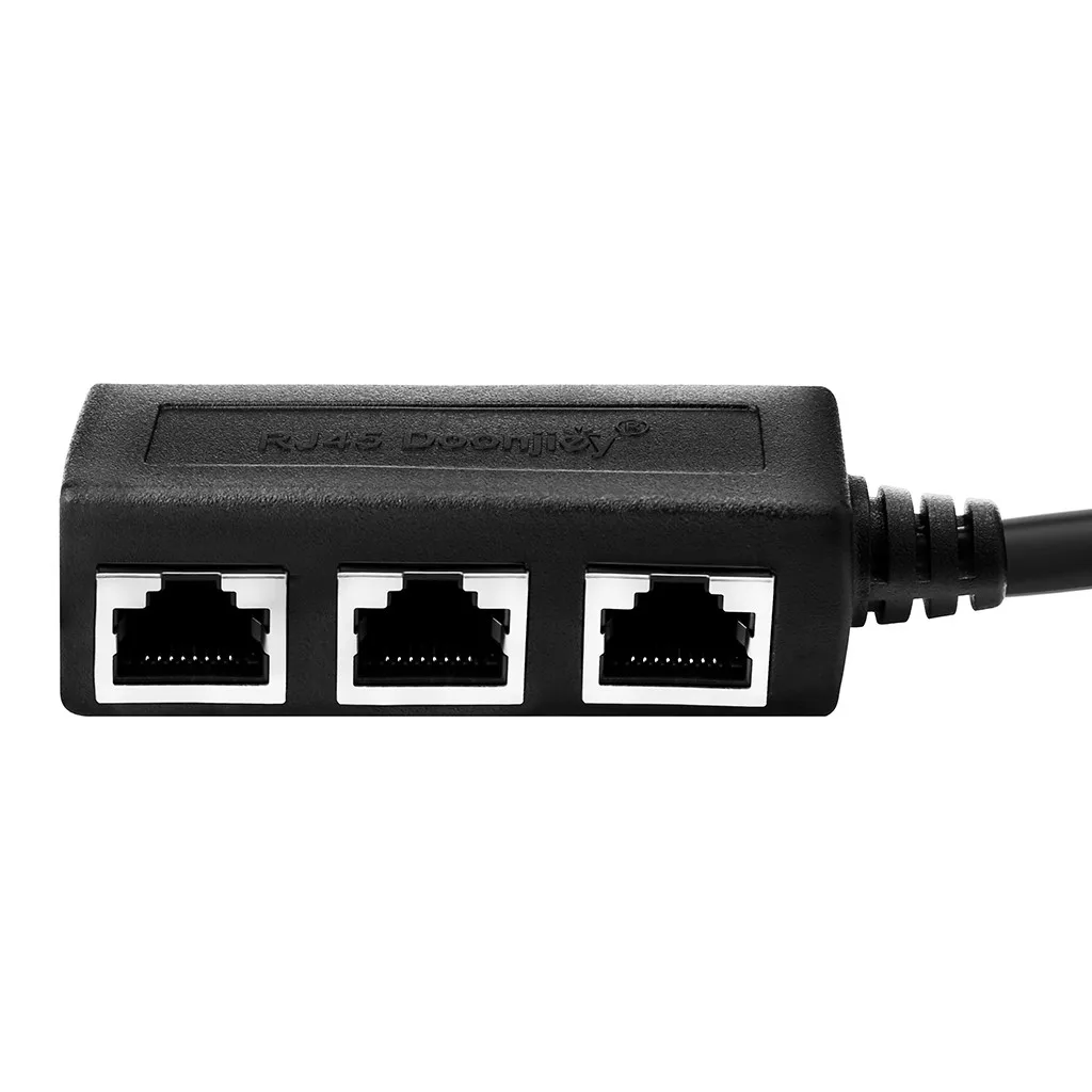 Разветвитель Кабеля Ethernet Rj45 адаптер с 1 штекера на 2/3 гнезда порт Lan сетевой