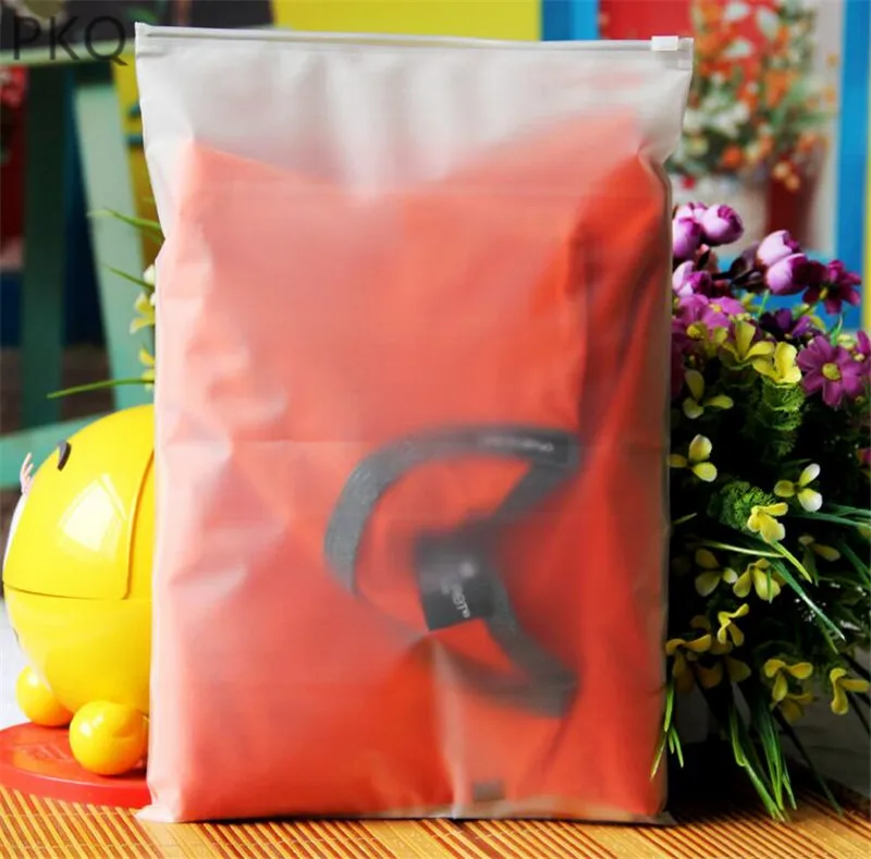 20 шт 10x15 см/14x20 см матовый пластиковый пакет прозрачный косметический Ziplock мешок