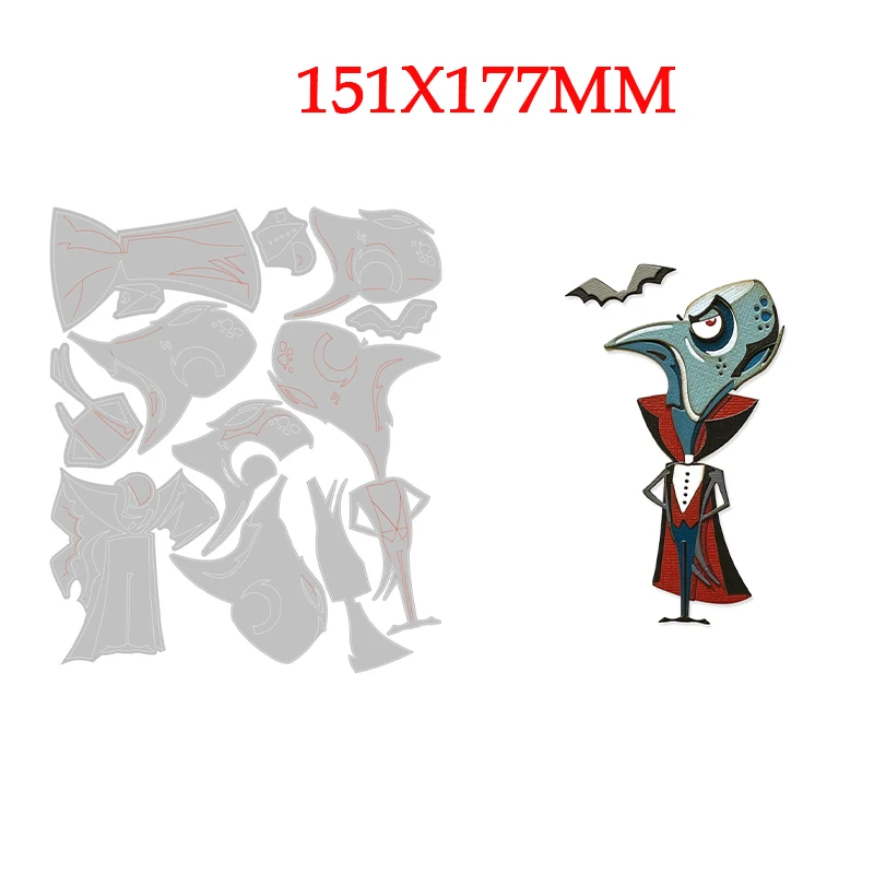 

Halloween Vampire Metal Cutting Dies Stencils for DIY Scrapbooking Photo Album Decorative Embossing Paper Cards New Arrived